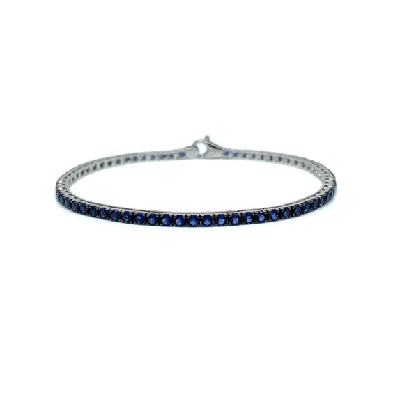 Bracciale Breda Gioielli in Argento Cubic Zirconia MOD 200 CM 19 BLU - MOD 200 CM 19 BLU